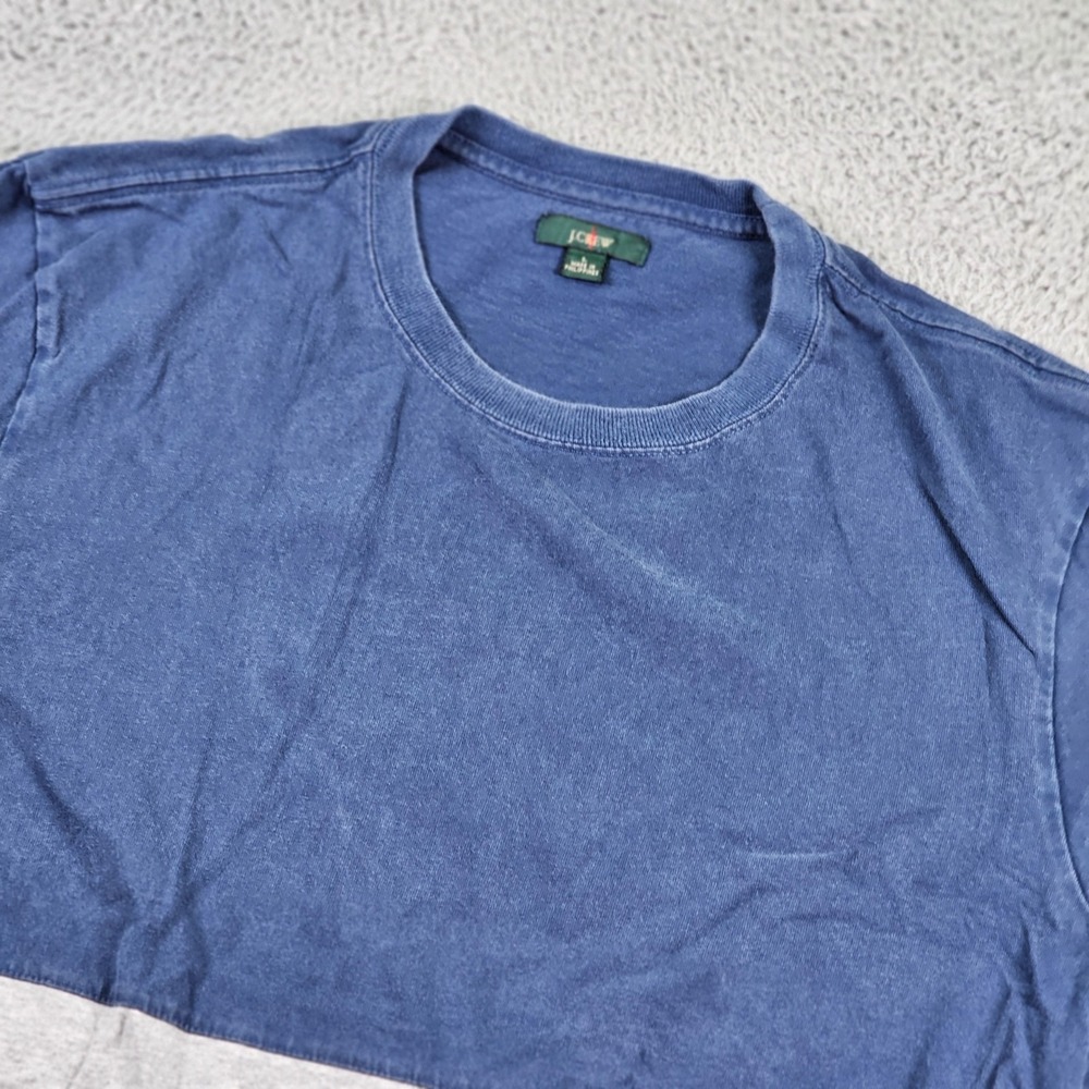 J Crew Shirt Mens Large Blue Gray Colorblock Casual Crewneck Tee T-Shirt Oarsman